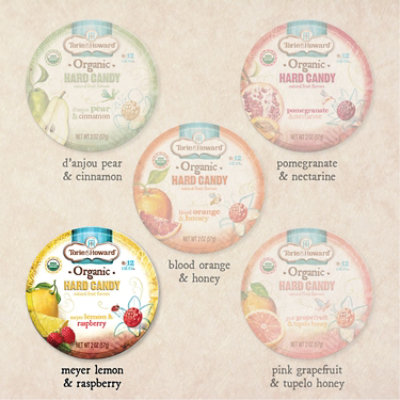 Torie & Howard Lemon & Raspberry Organic Hard Candy Tin - 2 Oz - Image 6