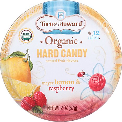 Torie & Howard Candy Tin Lemon Raspberry - 2 Oz
