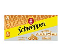 Schweppes Sparkling Seltzer Water Orange - 16.9 Fl. Oz.