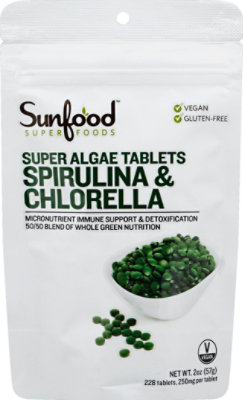 Spirulina And Chlorella Tablets - 2 Oz - Image 2