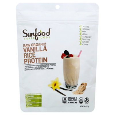 Rice Protein Powder Vanilla 8 Oz Safeway