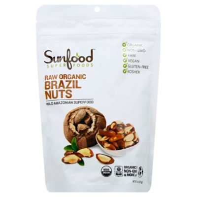 Swanson Certified Organic Brazil Nuts - Unsalted, Raw, Whole 6 oz Package,  6 oz PKG - Harris Teeter