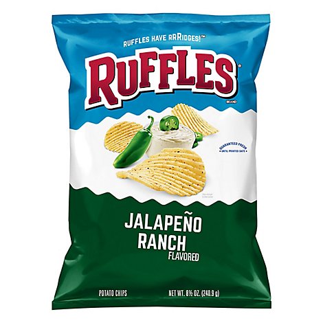 Ruffles Potato Chips Jalapeno Ranch - 8.5 Oz