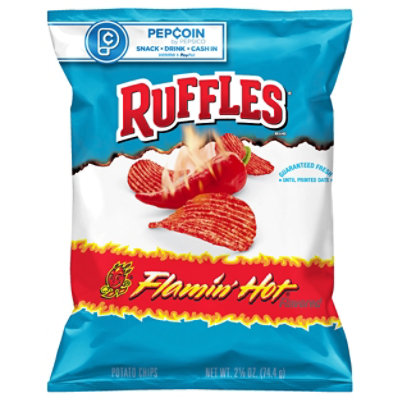 Ruffles Potato Chips Flamin Hot - 2.62 Oz