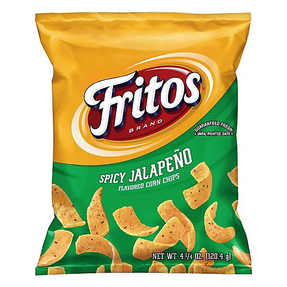 Fritos Corn Chips Flavored Spicy Jalapeno - 4.25 Oz