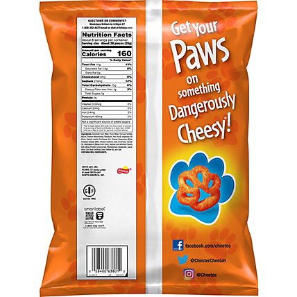 CHEETOS Snacks Cheese Flavored Paws - 7.5 Oz - Image 6