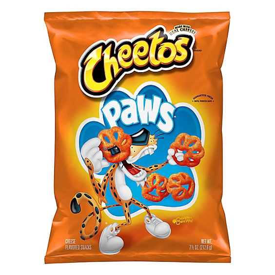 CHEETOS Snacks Cheese Flavored Paws - 7.5 Oz