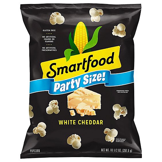Smartfood Popcorn White Cheddar Cheese Party Size  - 10.5 Oz