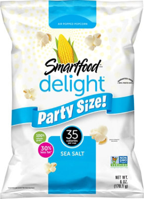Smartfood delight Popcorn Sea Salt Party Size - 6 Oz - Image 2