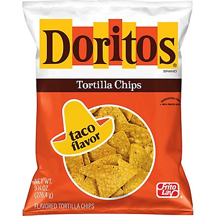 Doritos Tortilla Chips Taco Flavor - 9.75 Oz - Image 2