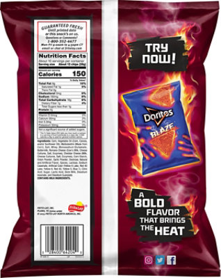 Doritos Tortilla Chips Spicy Nacho - 9.75 Oz - Image 6