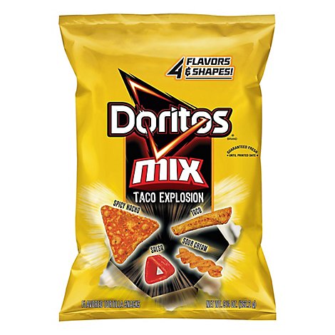 Doritos Tortilla Snacks Mix Taco Explosion - 9.25 Oz