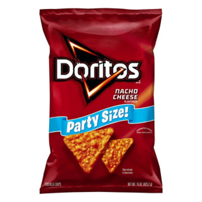 Doritos Tortilla Chips Nacho Cheese Party Size - 15 Oz - Image 3