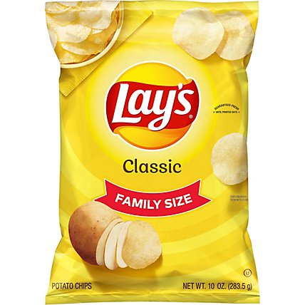 Lays Potato Chips Classic Family Size! - 10 Oz - Image 2