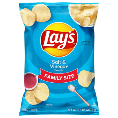 Lays Potato Chips Salt & Vinegar - 9.5 Oz