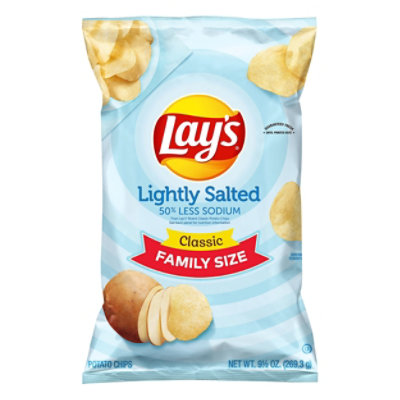 Lays Potato Chips Lightly Salted - 9.5 Oz