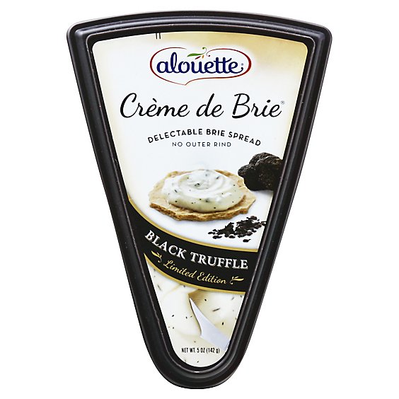 Alouette Cheese Creme De Brie Black Truffle - 5 Oz