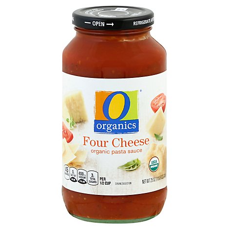 O Organics Organic Pasta Sauce Four Cheese - 25 Oz