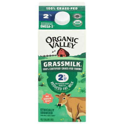 Organic Valley Grassmilk Organic Milk Reduced Fat 2% Milkfat Half Gallon - 1.89 Liter - Image 3