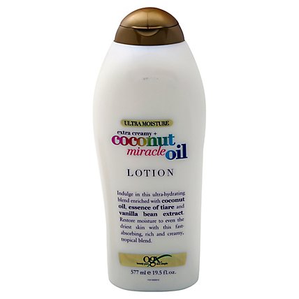 OGX Extra Creamy Plus Coconut Miracle Oil Body Lotion - 19.5 Fl. Oz. - Image 3