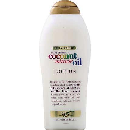 OGX Extra Creamy Plus Coconut Miracle Oil Body Lotion - 19.5 Fl. Oz. - Image 2