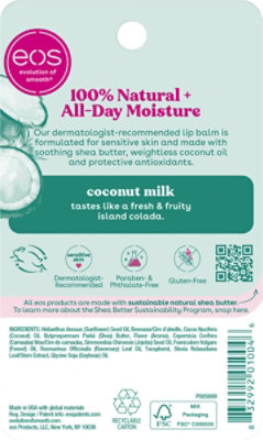 EOS Visibly Soft Lip Balm Sphere Coconut Milk - 0.25 Oz - Image 5