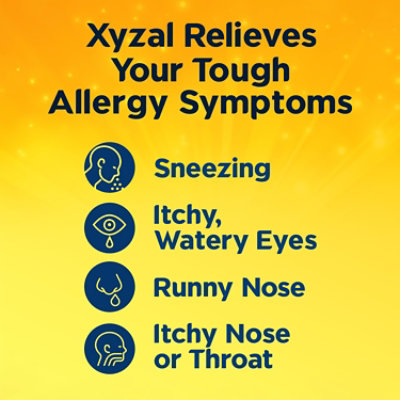 XYZAL Allergy Antihistamine Tablets 24 Hr Original Prescription Strength 5 mg - 10 Count - Image 3