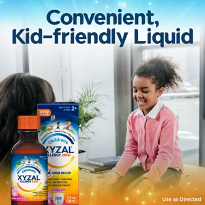 Children's Xyzal Oral Solution 24HR Allergy Relief Bubble Gum - 5 Oz - Image 7