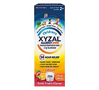 XYZAL Allergy Antihistamine Tablets 24 Hr Childrens 2.5 mg Oral Solution Tutti Frutti - 5 Oz