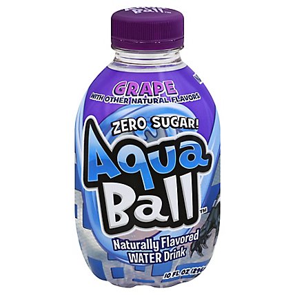 Aqua Ball Grape Flavored Water - 10 Fl. Oz. - Image 1