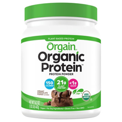 Orgain Organic Protein Plant Based Powder Creamy Chocolate Fudge - 1.02 Lb - Image 3