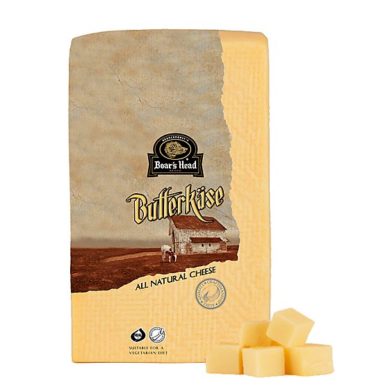 Boars Head Butterkase Cheese Cubed 0.50 LB