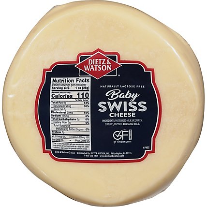 Dietz & Watson Baby Swiss Cheese - 0.50 Lb - Image 6