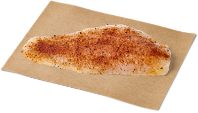 Seafood Service Counter Fish Catfish Fillet Cajun Marinate Fresh - 1.00 LB