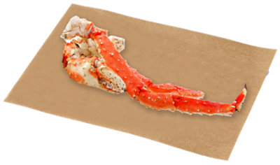 Seafood Service Counter Crab King Leg & Claw 16-20 Count Cooked Previously Frozen - 1.50 Lbs. - Image 1