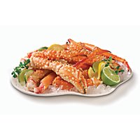 Seafood Service Counter Crab King Leg & Claw Previously Frozen 9 to 12 Count - 0.75 Lb - Image 1
