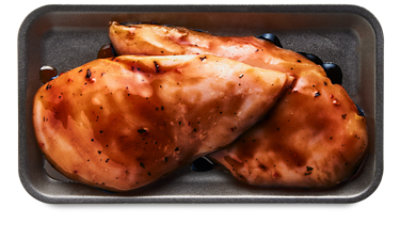 Chicken Breast Boneless Skinless Marinated Black Teriyaki Service Case - 2 Lb - Image 1