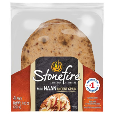 Naan Ancient Grain Mini 4pk - Each - Image 2