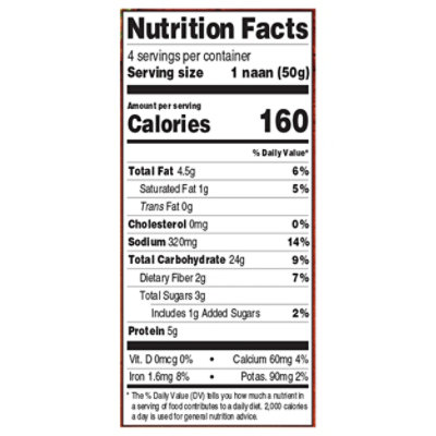 Naan Ancient Grain Mini 4pk - Each - Image 3