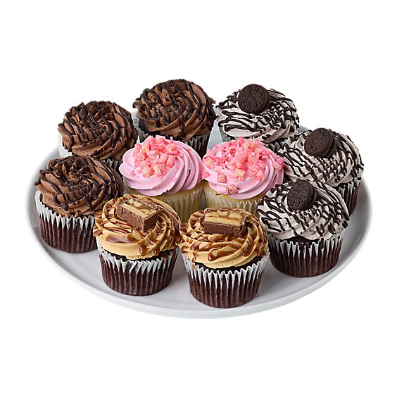 Bakery Cupcake Assorted Variety 10 Count - Each (Please allow 48 hours for delivery or pickup)