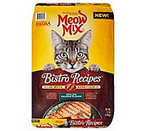 Meow Mix Bistro Recipes Cat Food Grilled Salmon Flavor - 12 Lb