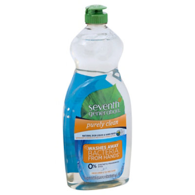 Seventh Generation Dish Liquid & Hand Wash Purely Clean Lemon & Tea Tree Scent - 22 Fl. Oz.