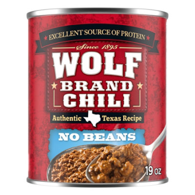 Wolf Brand Chili Without Beans - 19 Oz