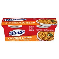 Minute Ready to Serve! Rice Mix Microwaveable Chicken Flavor Cup - 2-4.4 Oz - Image 1