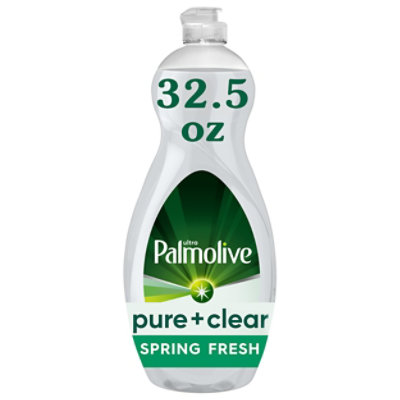 Palmolive Ultra Dishwashing Liquid Dish Soap Pure + Clear Spring Fresh - 32.5 Fl. Oz. - Image 1