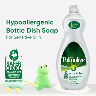 Palmolive Ultra Dishwashing Liquid Dish Soap Pure + Clear Spring Fresh - 32.5 Fl. Oz. - Image 2