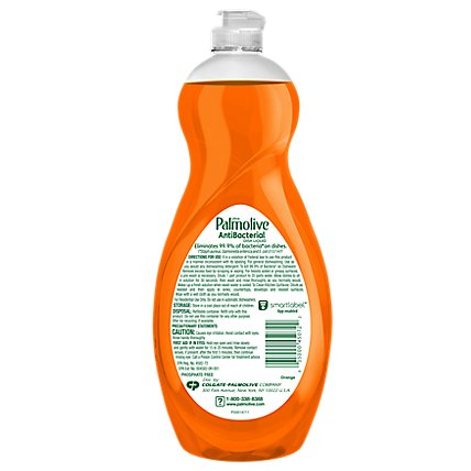 Palmolive Ultra Dishwashing Liquid Dish Soap Antibacterial Orange - 32.5 Fl. Oz. - Image 5