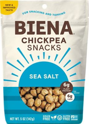 Biena Chickpea Snacks Roasted Sea Salt - 5 Oz