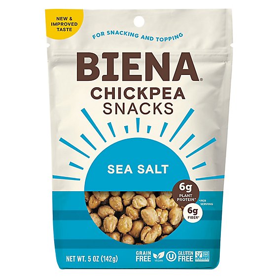 Biena Chickpea Snacks Roasted Sea Salt - 5 Oz