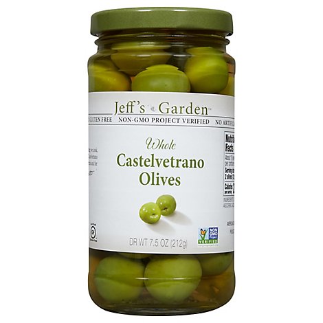Jeffs Naturals Olives Whole Castelvetrano - 7.5 Oz